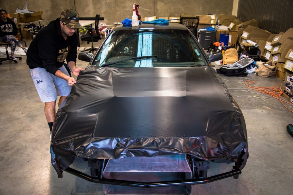 Process Mike Williams RX 7 Custom Wrap Wellington 2 - Wrap Innovations - Car Wrap, Blackout, Window Tinting Specialist Wellington